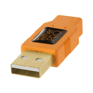 Tether Tools CU8015-ORG TetherPro USB 2.0 to Mini-B 8-Pin 4.6 м Orange кабель