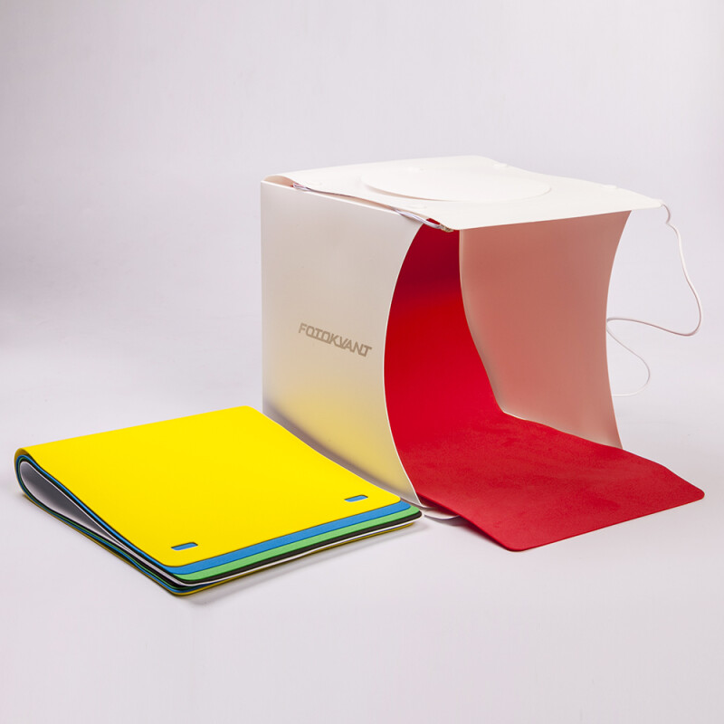 Fotokvant BOX-20LED фотобокс 22 см c 2xLED освещением и 6 фонами