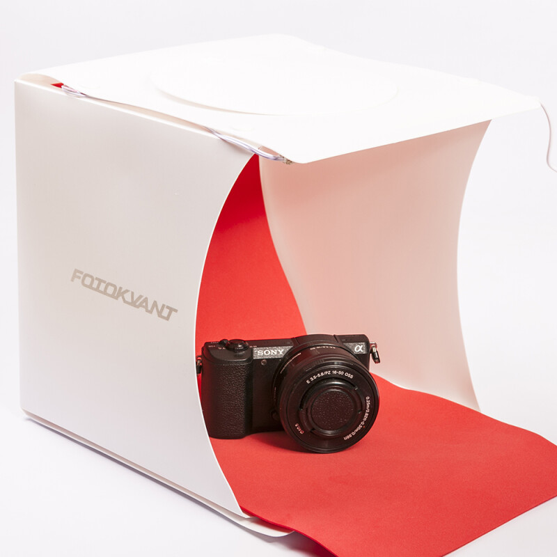 Fotokvant BOX-20LED фотобокс 22 см c 2xLED освещением и 6 фонами