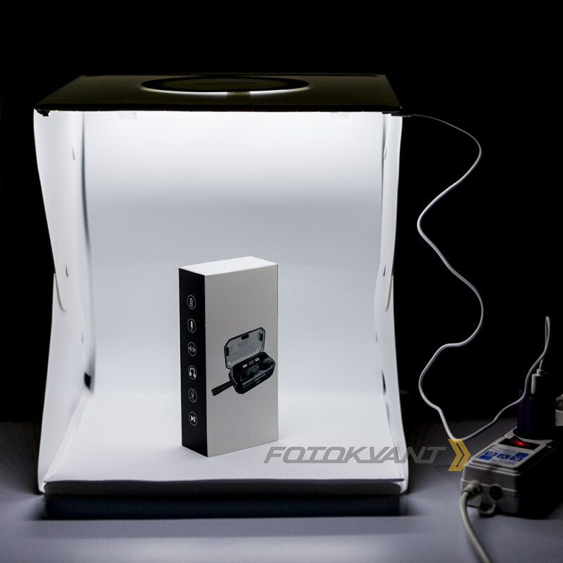 Fotokvant BOX-30LED фотобокс 30 см c 2xLED освещением и 2 фонами