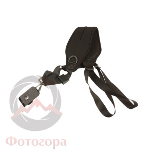 Fotokvant STR-34 ремень черный неопреновый с площадкой для фотоаппарата
