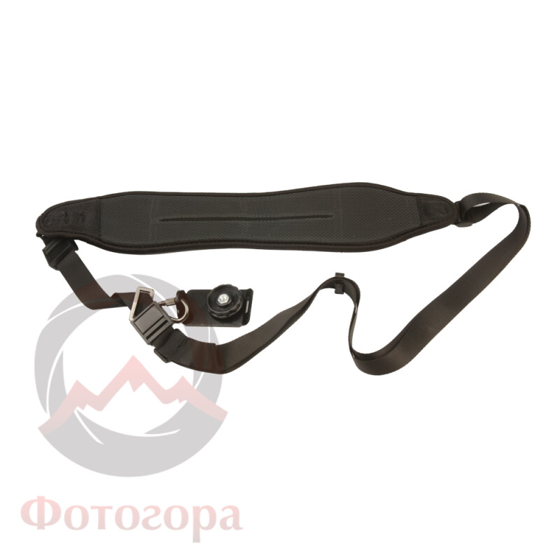 Fotokvant STR-34 ремень черный неопреновый с площадкой для фотоаппарата