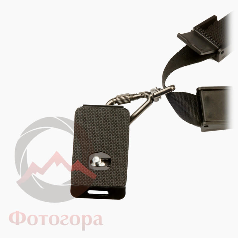 Fotokvant STR-34 ремень черный неопреновый с площадкой для фотоаппарата