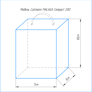 Cullmann MALAGA Compact 200 сумка для фотоаппарата голубая