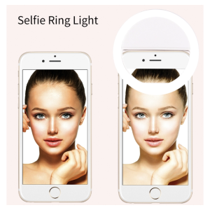 Fotokvant LED-8A RING Black светодиодное селфи-кольцо с аккумулятором диаметр 80 мм черный