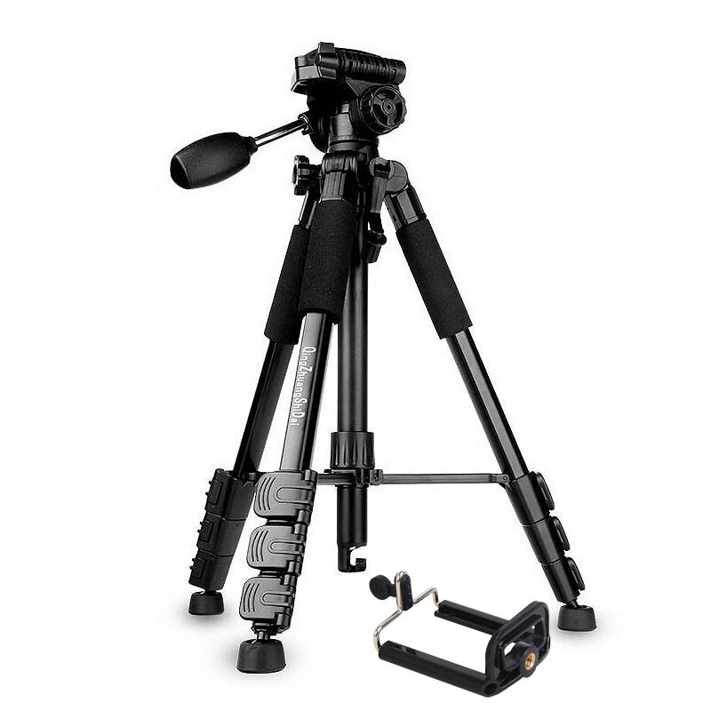 QZSD Q111+SM-CL1 штатив для телефона с держателем черного цвета.