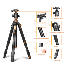 QZSD Q999H + Ulanzi Iron Man II Red штатив для телефона с красным держателем