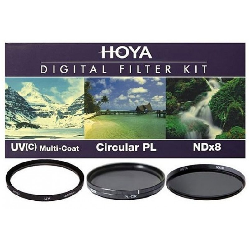 Hoya KIT UV (C) HMC MULTI, PL-CIR, NDX8 82MM набор из 3 фильтров 82 мм Hoya KIT UV (C) HMC MULTI, PL-CIR, NDX8 82MM набор из 3 фильтров 82 мм
