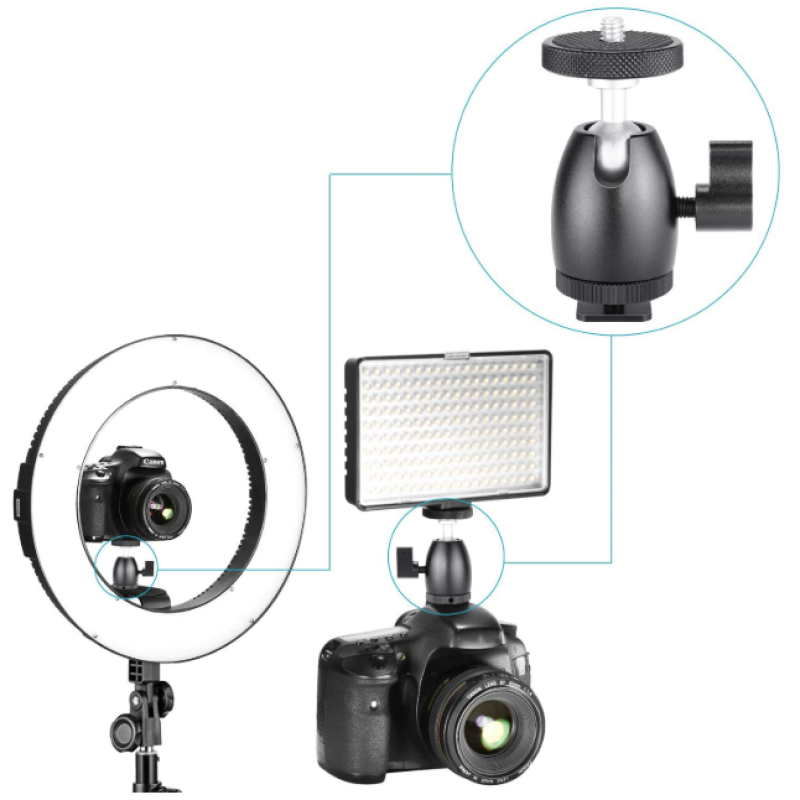 Fotokvant HB-07 Ballhead шаровая голова на горячий башмак
