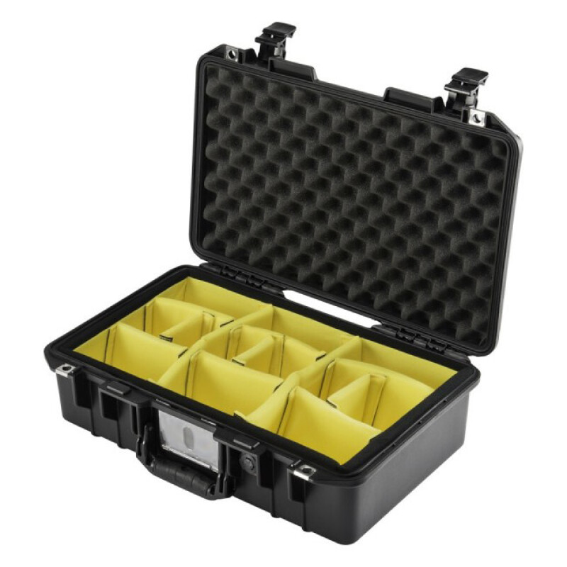 Peli 1485Air black ударопрочный кейс с мягкими перегородками черный