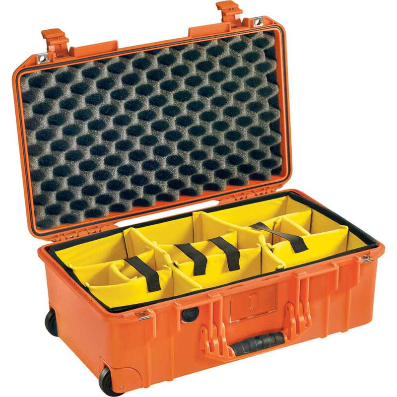 Peli 1535Air orange ударопрочный кейс с мягкими перегородками оранжевый