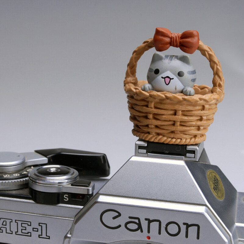 Fotokvant PRZ-006 заглушка на горячий башмак котенок в корзине серый