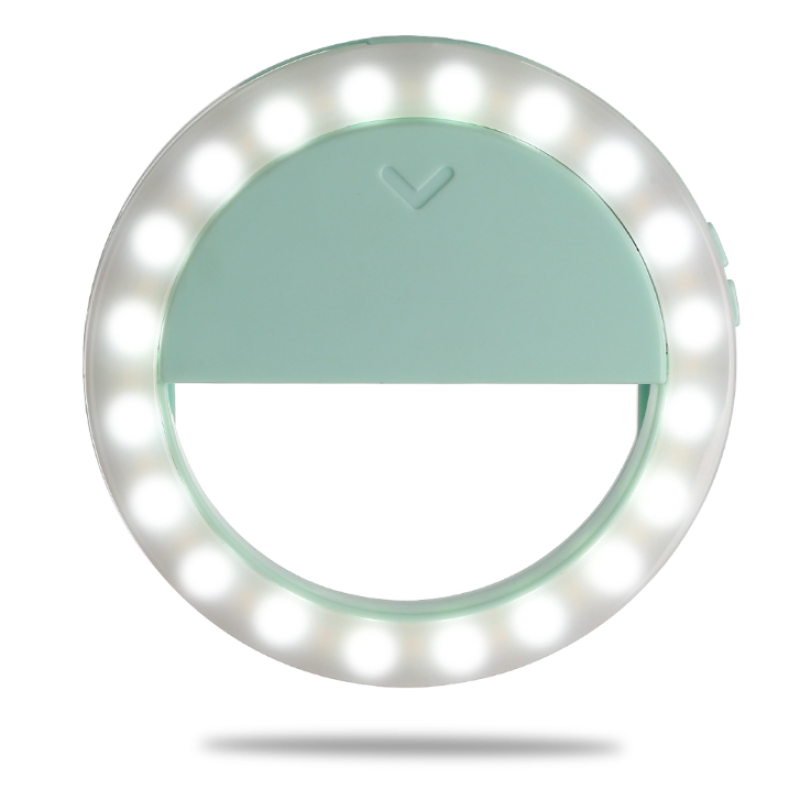 Fotokvant LED-9A RING Mint светодиодное селфи-кольцо с аккумулятором 3200-5600K 90 мм мятный