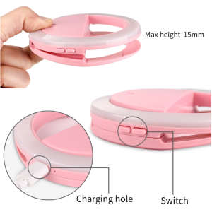 Fotokvant LED-9A RING Mint светодиодное селфи-кольцо с аккумулятором 3200-5600K 90 мм мятный