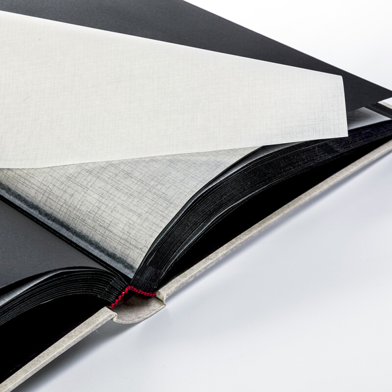 Henzo 10053 Basicline фотоальбом 70 черных страниц 28x30.5 белый