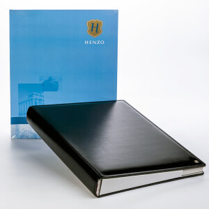 Henzo 11079 Gran Cara фотоальбом 80 белых страниц 34.5x43 черный