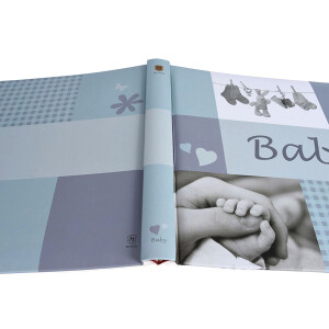 Henzo 20161 JESSY фотоальбом детский 60 белых страниц 28x30.5 голубой