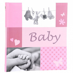 Henzo 20161 JESSY фотоальбом детский 60 белых страниц 28x30.5 розовый