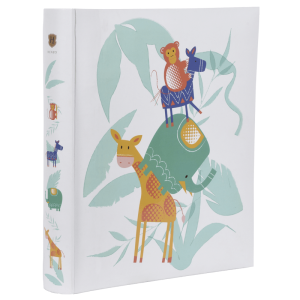 Henzo 98260 Safari Kid фотоальбом 100 белых страниц в коробке со стикерами 29х33 детский