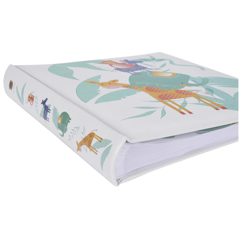Henzo 98260 Safari Kid фотоальбом 100 белых страниц в коробке со стикерами 29х33 детский