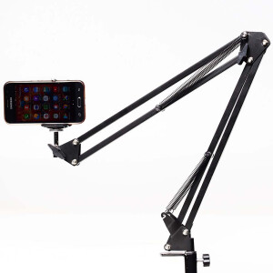 Fotokvant LSS-12+SM-CL7 кронштейн-крепление на струбцине с держателем для смартфона