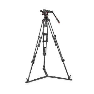 Manfrotto MVKN12TWINGC штатив 545GB TWIN GS c видеоголовой MVHN12AH Nitrotech 12 нижняя растяжка