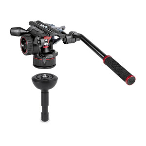 Manfrotto MVKN12TWINMC штатив 545B TWIN MC c видеоголовой MVHN12AH Nitrotech 12 средняя растяжка