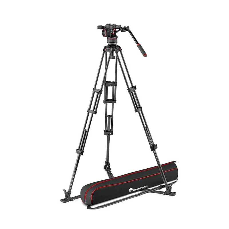 Manfrotto MVKN8TWINGC штатив 546GB TWIN GS с видеоголовой MVHN8AH Nitrotech 8 нижняя растяжка