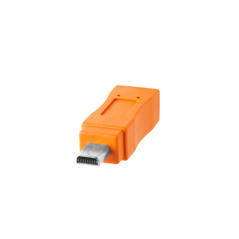 Tether Tools CUC2615-ORG TetherPro USB-C to 2.0 Mini-B 8-Pin 4.6m Orange кабель