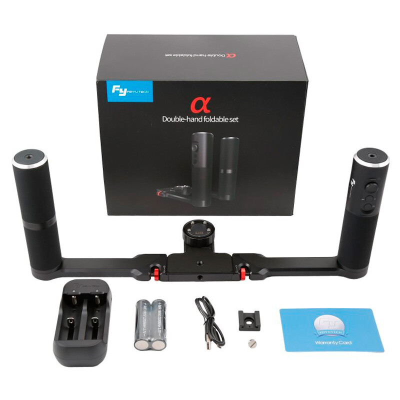 FeiyuTech A2000 трехосевой стабилизатор в комплекте с двойной ручкой