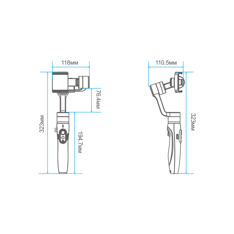 FeiyuTech Vimble 2 cтабилизатор трехосевой для смартфона черный