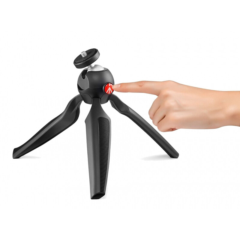 Manfrotto MTPIXIPLUS-GY Pixi Plus мини-штатив с шаровой (серый)