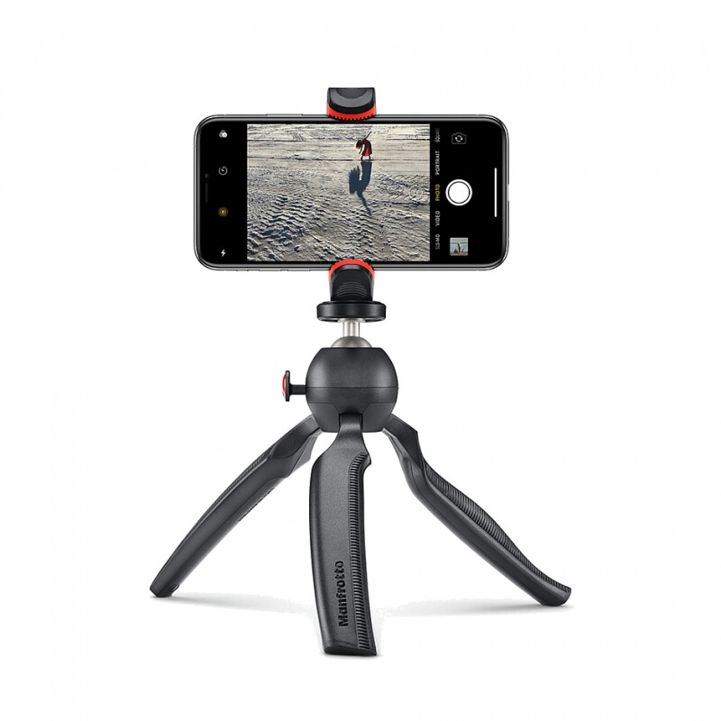 Manfrotto MTPIXIPLUS-GY Pixi Plus мини-штатив с шаровой (серый)