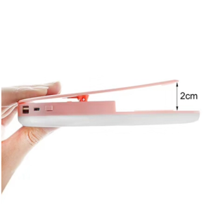 Fotokvant LED-15 RING PINK селфи-кольцо с аккумулятором диаметр 150 мм розовый