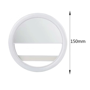 Fotokvant LED-15 RING WHITE селфи-кольцо с аккумулятором диаметр 150 мм белый