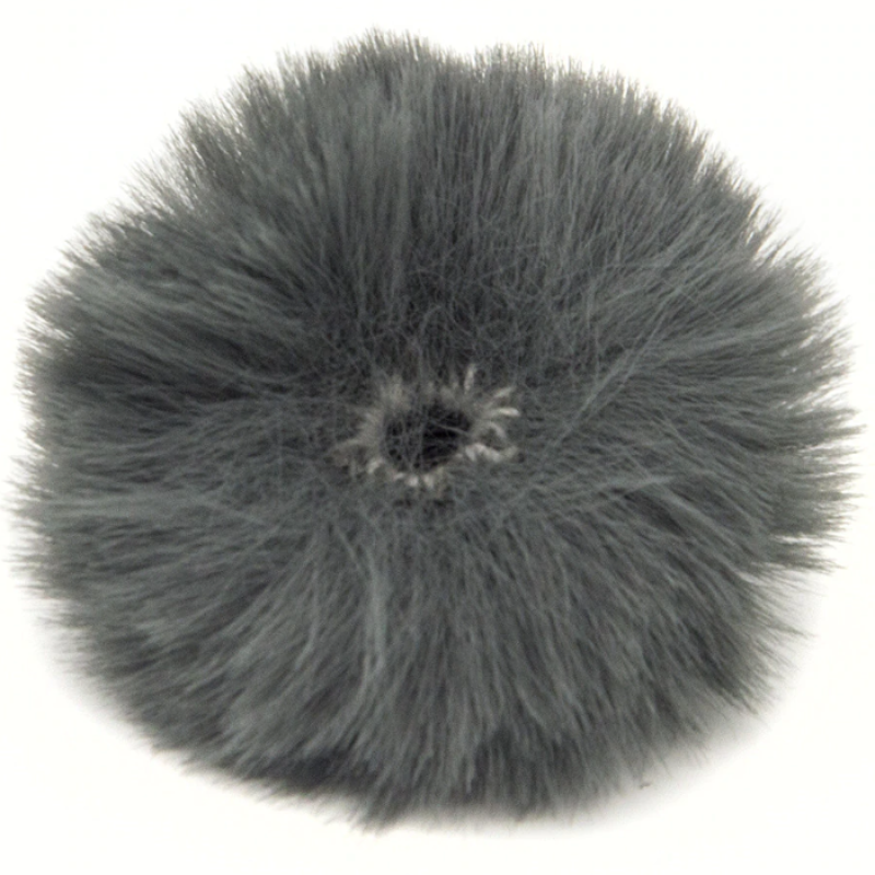 Fotokvant MZ-M Grey меховая ветрозащита для петличного микрофона