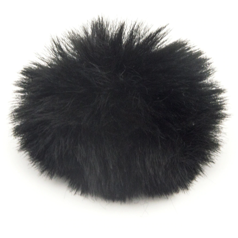 Fotokvant MZ-M Black меховая ветрозащита для петличного микрофона