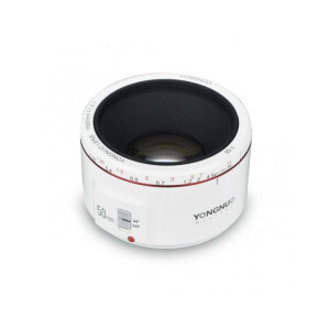 YongNuo 50F1.8II автофокусный объектив 50 мм для камер Canon белый
