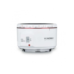 YongNuo 50F1.8II автофокусный объектив 50 мм для камер Canon белый