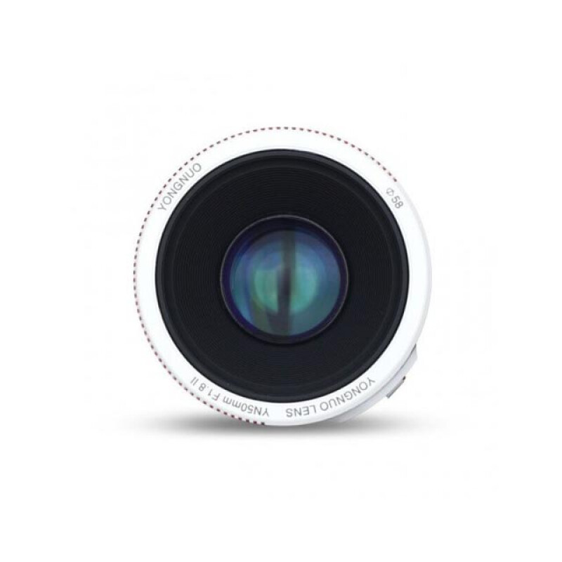 YongNuo 50F1.8II автофокусный объектив 50 мм для камер Canon белый