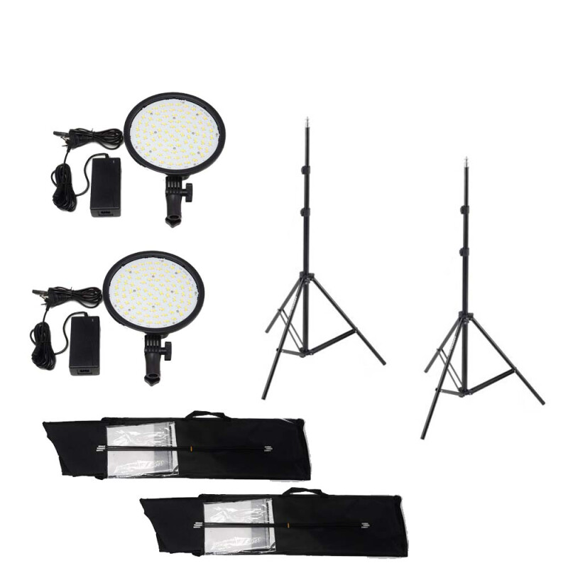 Fotokvant LK-2x5070 KIT комплект видеосвета с регулируемой мощностью и температурой