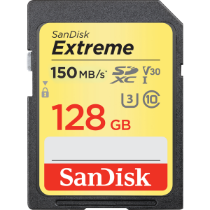SanDisk Extreme SDXC Class10 UHS-I 180 Mb/s 128GB (SDSDXV2-128G-GNCIN) карта памяти