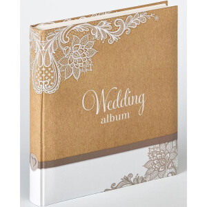WALTHER UH-148 Elemental фотоальбом свадьба 50 белых страниц 28x30.5 бежевый