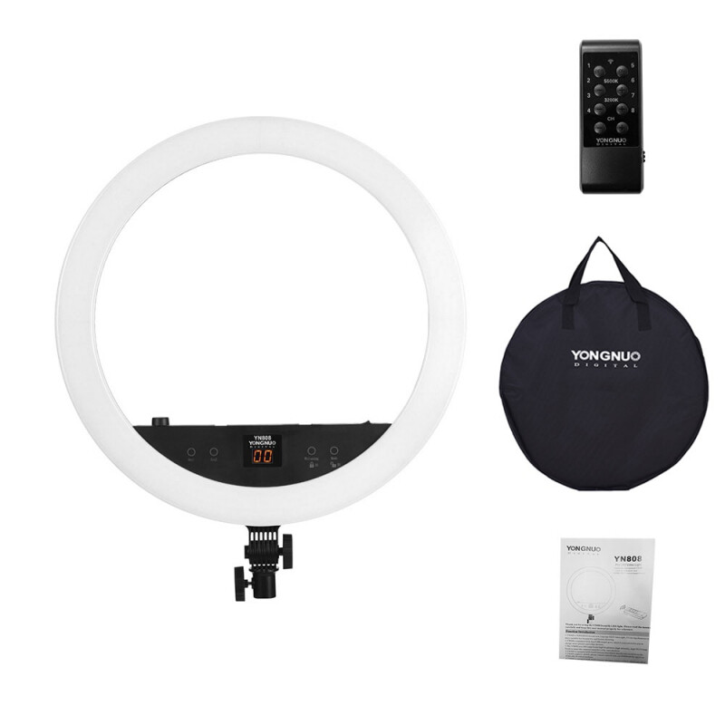 YongNuo YN808 кольцевой светодиодный осветитель 800 LED 3200-5500K