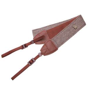 Fotokvant STR-36 ремень для фотоаппарата тканевый коричневый