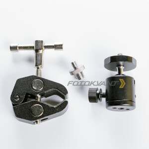 Fotokvant RCL-S2+HB-02 металлический зажим-струбцина с шаровой головой