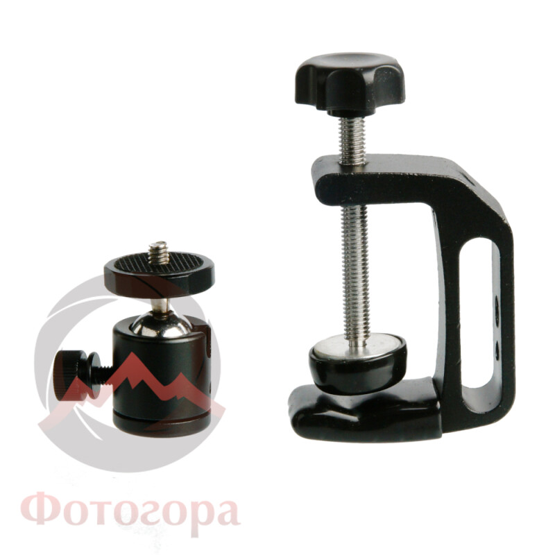 Fotokvant RCL-S5+HB-02 металлический зажим-струбцина с шаровой головой
