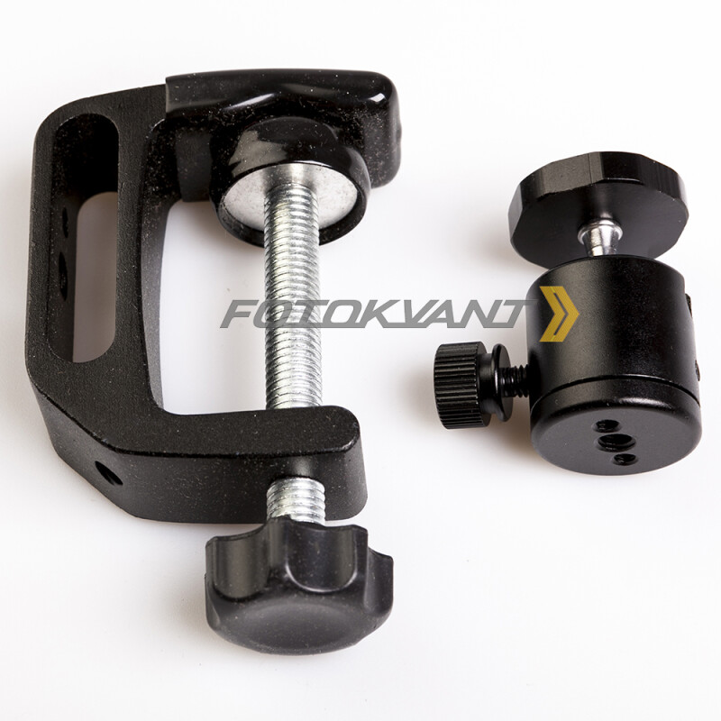 Fotokvant RCL-S5+HB-02 металлический зажим-струбцина с шаровой головой