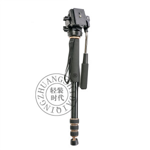 QZSD Q228 черный монопод с видеоголовой 160 см для средних и тяжелых камер