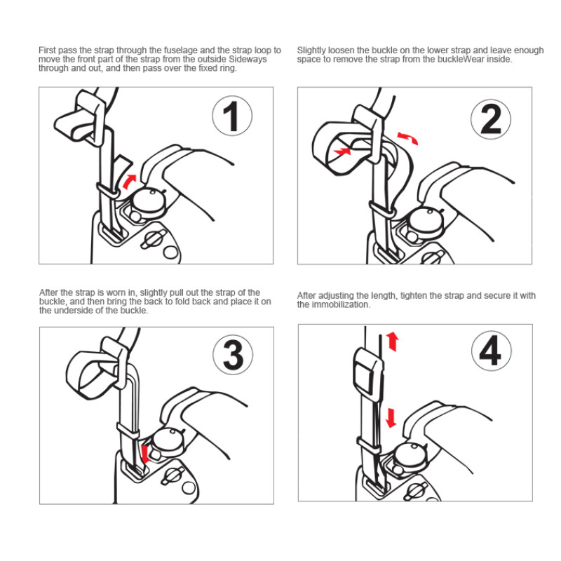 Lensgo LS-01K ремень для фотоаппарата красный